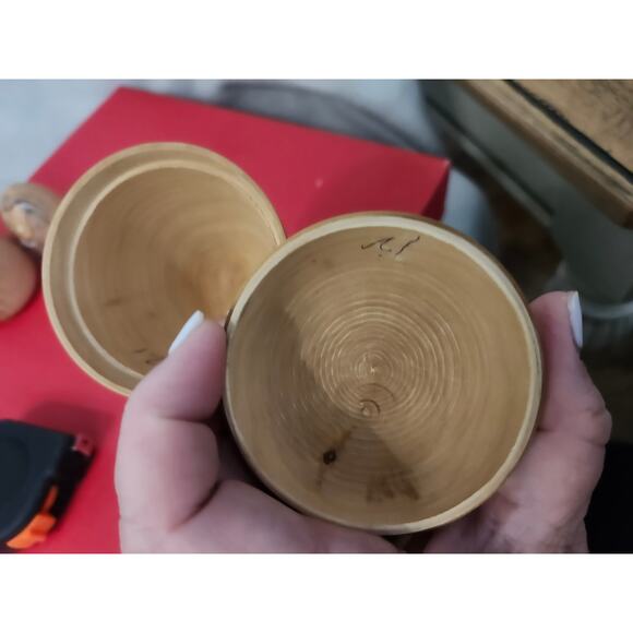 Lot 3 Vintage Cone Shaped Lion Russian Nesting Dolls Triangle - Picture 7 of 7